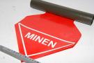 Warnschilder "Minen" in Rolle 