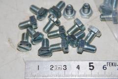 Sechskantschraube mit Schlitz, M6 x 10, VPE 20 Stück 