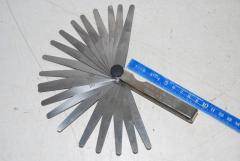 Fühlerlehre, 20 - Blatt, 0,05 - 1 mm 