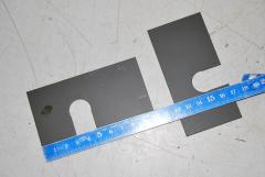 Abstandsplatte aus ca. 1mm Stahlblech 