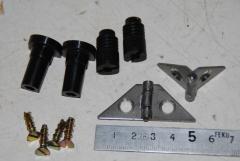 Scharnier, Set mit 2 Stück incl. Zubehör 