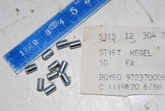 Kegelstift, 4 x 7,5mm, VPE 10 Stück 