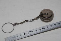 Verschluss, Deckel, mit Kette und Dichtung 