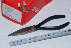 Zange, Flachzange, spitze Backen, 160mm 