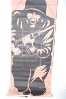 Zielscheibe Soldat mit Gewehr 