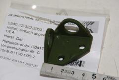 Halter, einfach, abgewinkelt, Aluminium 