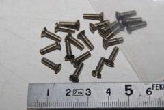 Schlitzschrauben, Edelstahl, M3 x 10, VPE 20 Stück 