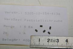 Feststellschraube, Stiftschraube, M2 x 3, VPE 5 Stück 