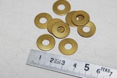 Unterlegscheiben, Messing, M6, VPE 10 Stück 