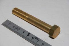 Sechskantschraube M12 x80, massiv aus Messing 