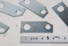 Platte, Sicherungsblech, M8 + M12, VPE 5 Stück 