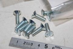 Schrauben, M6 x 20, Senkkopf, Schlitz, VPE 10 Stück 