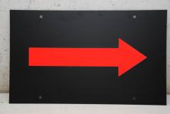 Hinweis Schild: Pfeil 