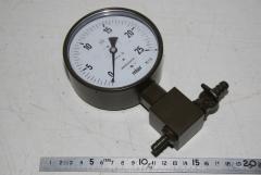 Manometer, 0-25 mbar, mit Absperrhahn 