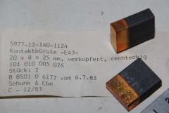 Kontaktbürste, verkupfert, VPE 2 Stück 