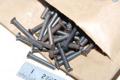 Vollniet, Stahl, Senkkopf, 3,4 x 25 mm, VPE 100 Stück 