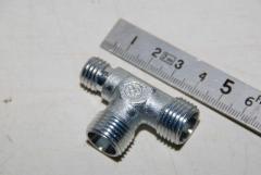 T-Stück, Rohr, Gewinde 2x M16 und 1x M12 