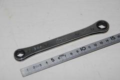 Schraubenschlüssel, Ratschenschlüssel, 7/16" + 3/8" 
