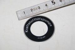 Schild Kennzeichnung, für Schalter Kraftstoffhilfspumpe 