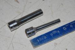 Steckschlüssel Einsatz 1/4" Antrieb, zöllig, lang 