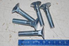 Flachkopfschraube mit Vierkantansatz, M10 x 50, VPE 5 Stück 