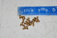 Gewindeschraube M2,5, Messing, VPE 10 Stück 