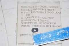 Maschinenkeil, 5 x 8 x 2, VPE 5 Stück 