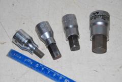 Steckschlüssel Einsatz 1/2", Innensechskant 