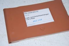 Fristenheft für Anhänger 2-Rad 1,5t 