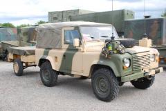 Land Rover 90 LHD Diesel Softtop + Anhänger 