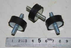 Dämpfungslager, rund, Gewinde M6 