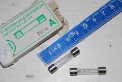 Feinsicherung 6,3x32, 0,25A, VPE 9 Stück 