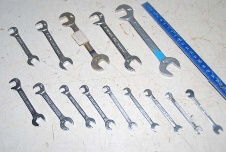 Doppel Maulschlüssel, abgewinkelt, zöllig SW 5/32