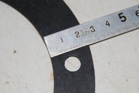 Dichtung, rund, Gummi, Dicke 2 mm 