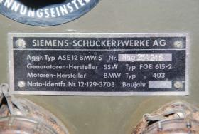 Anschlusskasten für Generator 2kw Siemens mit BMW Motor 
