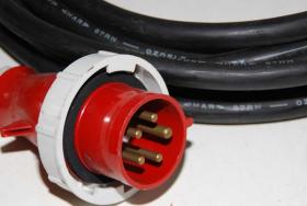 Kabel, Anschluss, 400V, 32A, mit Stecker 