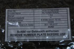 Filter, Filtermatten, Filtermaterial 