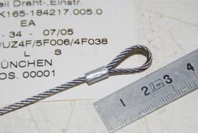 Drahtseil mit 2 Schlaufen, Edelstahl 