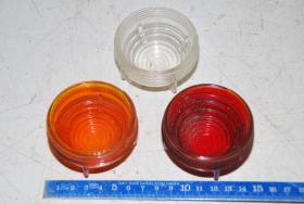 Schraubkappen, Lampengläser rot