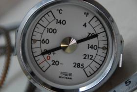 Thermometer, Fernthermometer mit Kapillare 