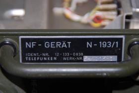 NF-Bedienteil für Telefunken Funkgerät 