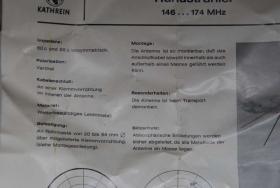 Antenne, Rundstrahler, KATHREIN, 156-174 MHz 