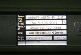 Grobstaub Filter für ABC Anlage 