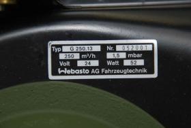 Zubehörsatz für Zusatzheizung KAT 1: Gebläse 24V etc. 