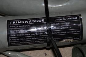 Trinkwasserschlauch, elektrisch beheizbar 