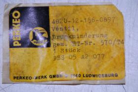 Ventil, Druckminderung 