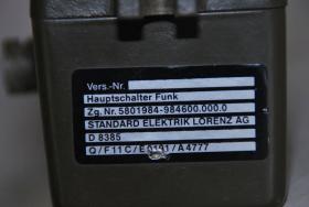 Hauptschalter Funkgerät 