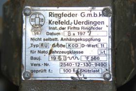 Anhängerkupplung Ringfeder 