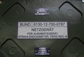 Netzgerät für Auswertegerät Strahlendosimeter 