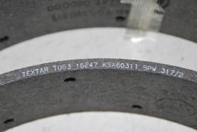 Bremsbelag für Trommelbremse VPE 4 Stück 